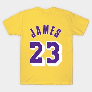 LBJ yellow no 23 T-Shirt